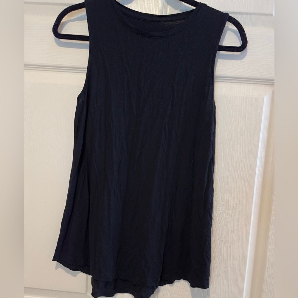 A New Day Rayon Black Layering Tank Top Size Medium